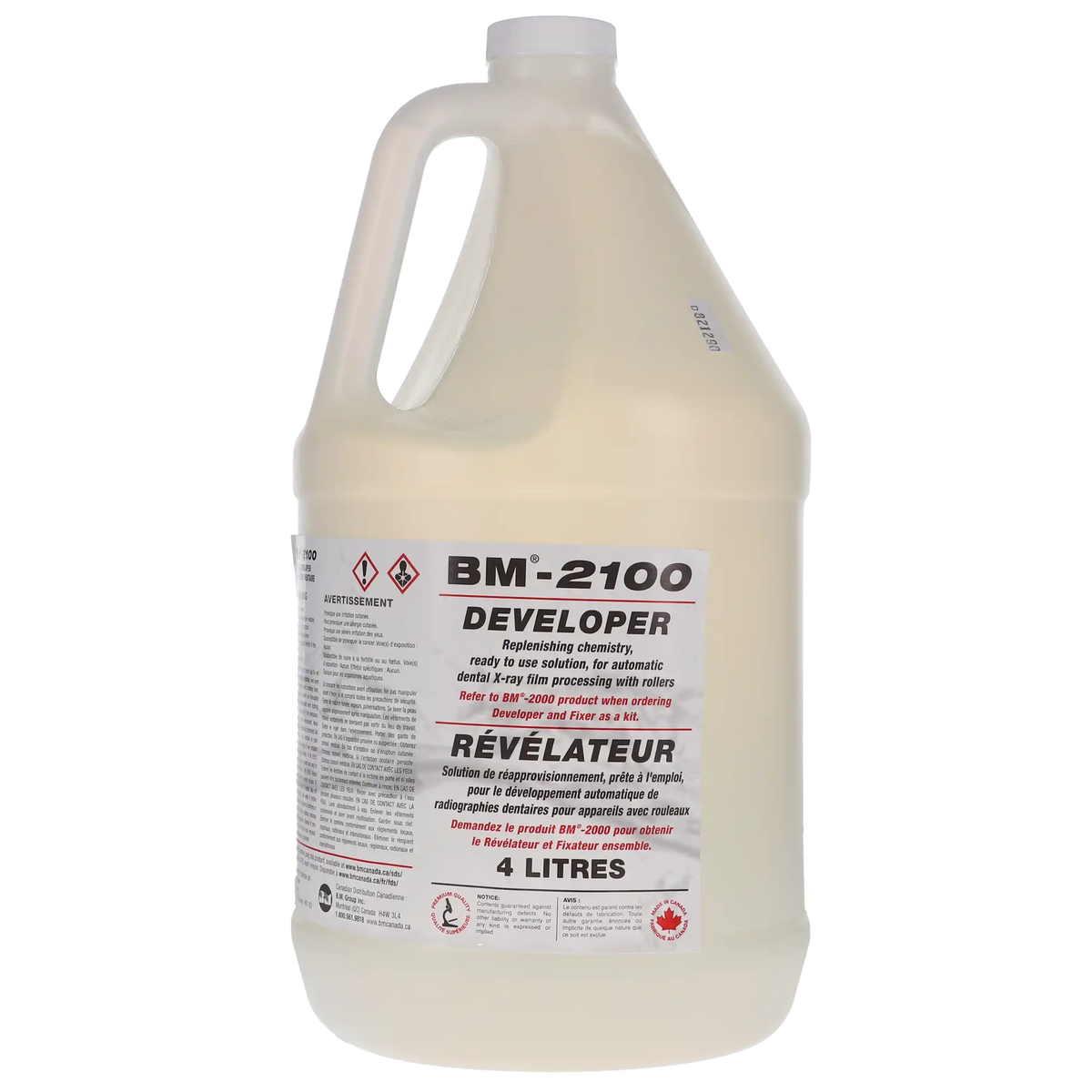 BM-2100 Developer Solution – 4 L Bottle