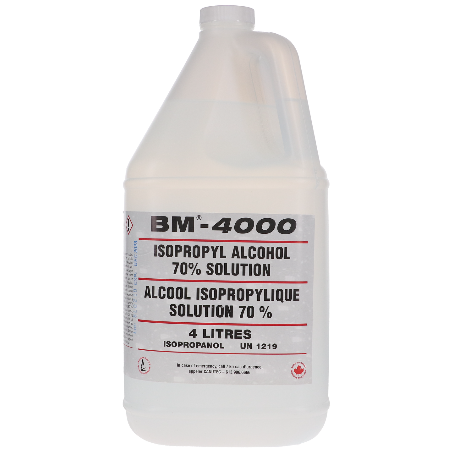 70% Isopropyl Alcohol, 4 L, 1/Pk, BM-4000