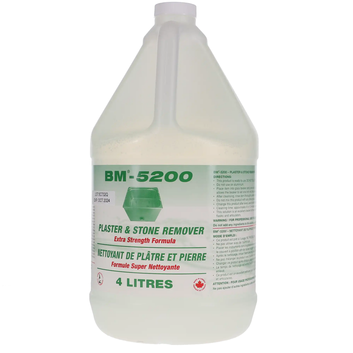 BM-5200 Plaster & Stone Remover – 4 L Bottle