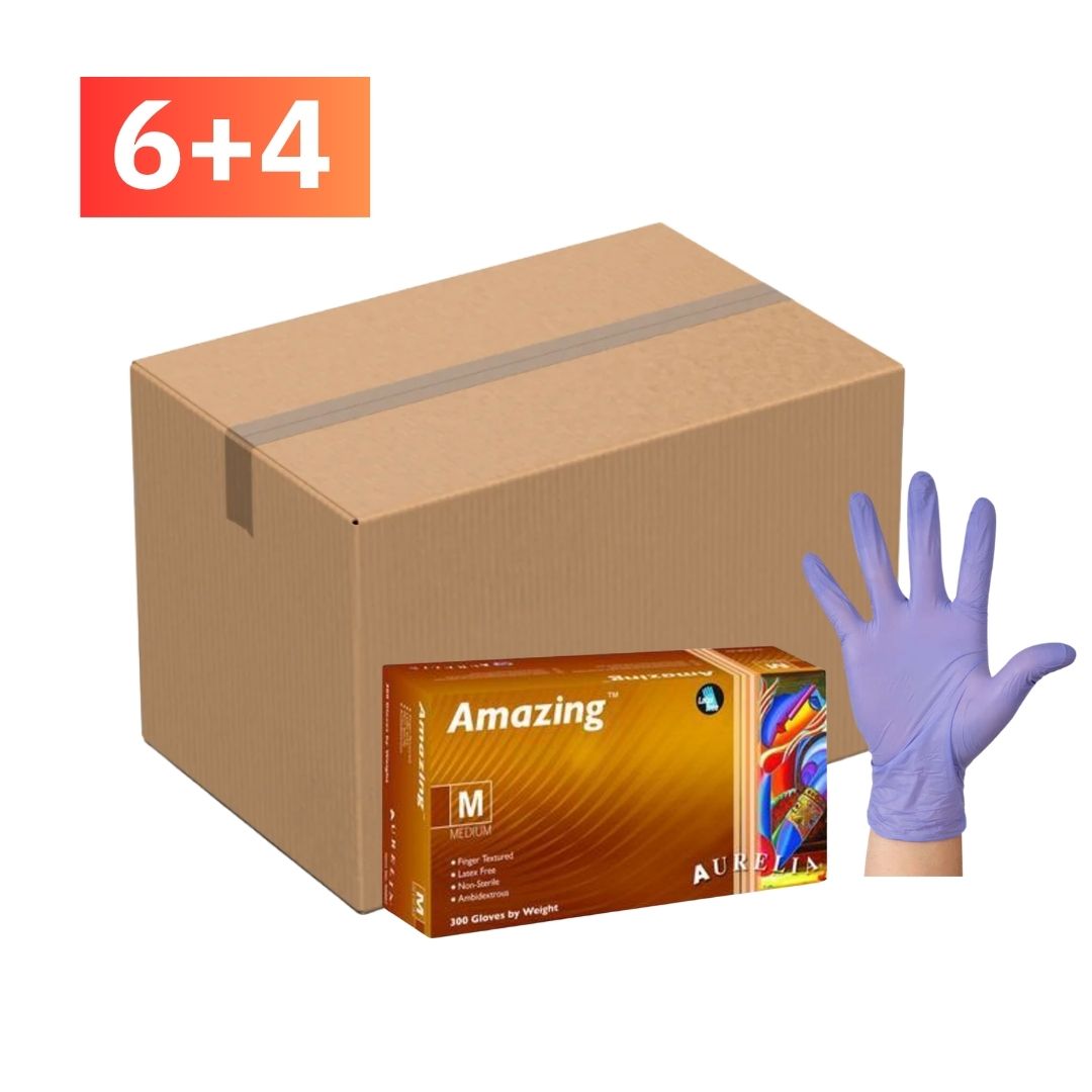 Aurelia Amazing Nitrile Gloves Medium Purple 300/Box | Canada