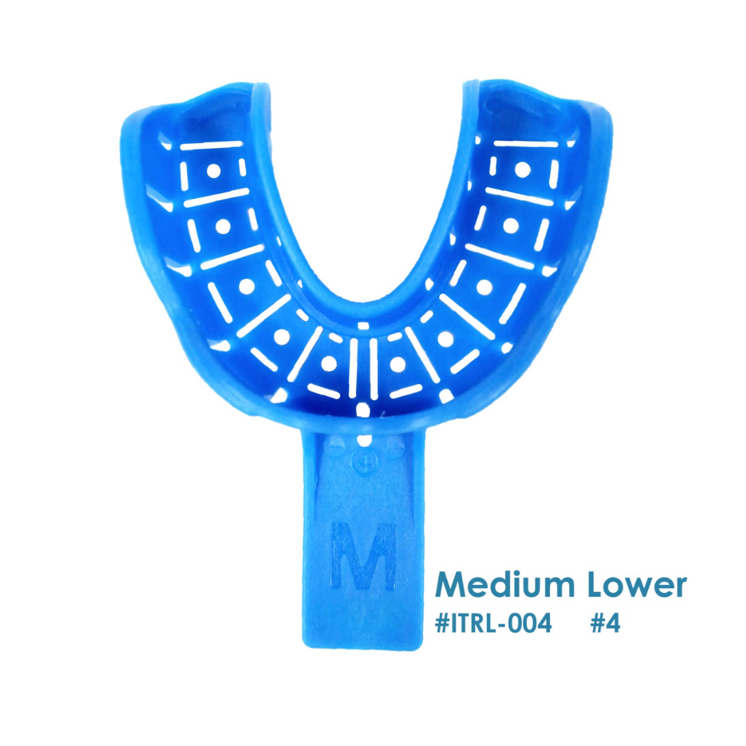 Impression trays with rim lock #004, 10/box, Medium Lower