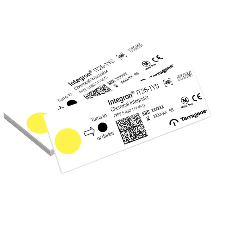 Infection Control Chemical Indicators for Steam Sterilization Class 5, Integrator Strips 200/Pkg