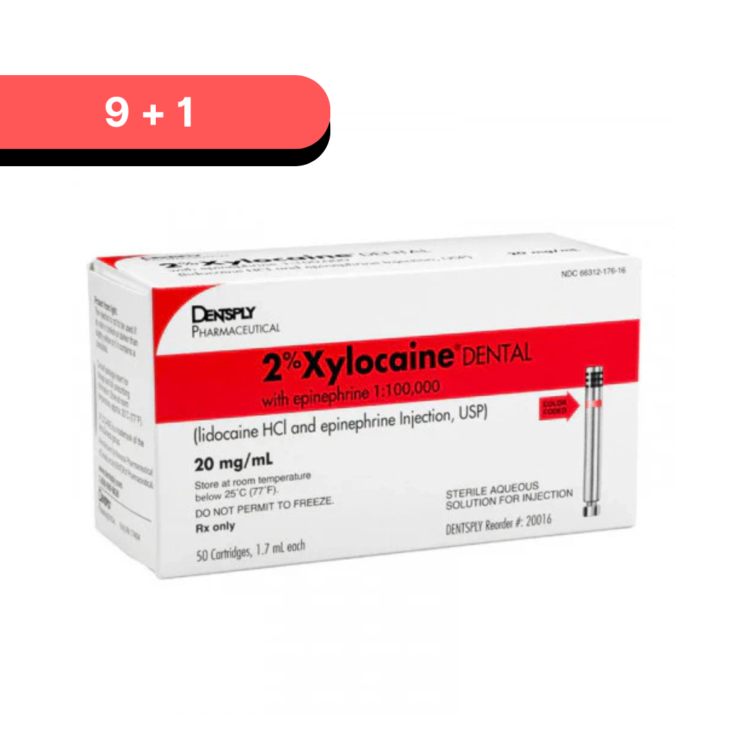 Xylocaine (Lidocaine) HCl 2% with Epinephrine 1:100,000 dental anesthetic cartridges