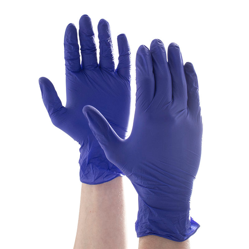 Aurelia Sonic 100 Nitrile Examination Gloves | Large | Indigo Blue | Powder-Free | 100/Box