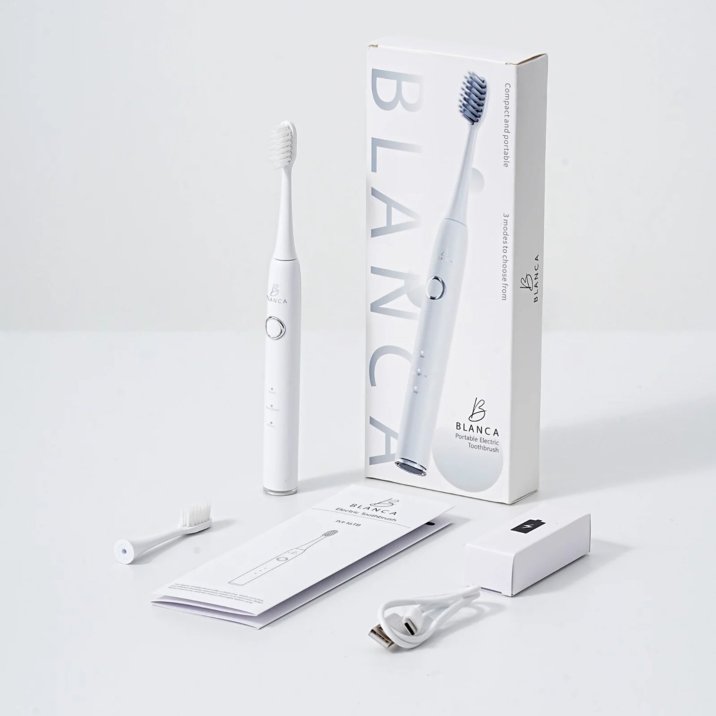 White Blanca manual toothbrush patient retail dental clinic oral hygiene Canada