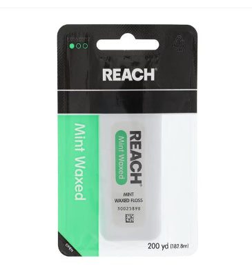 Reach 200 yards of waxed mint floss with a dispenser