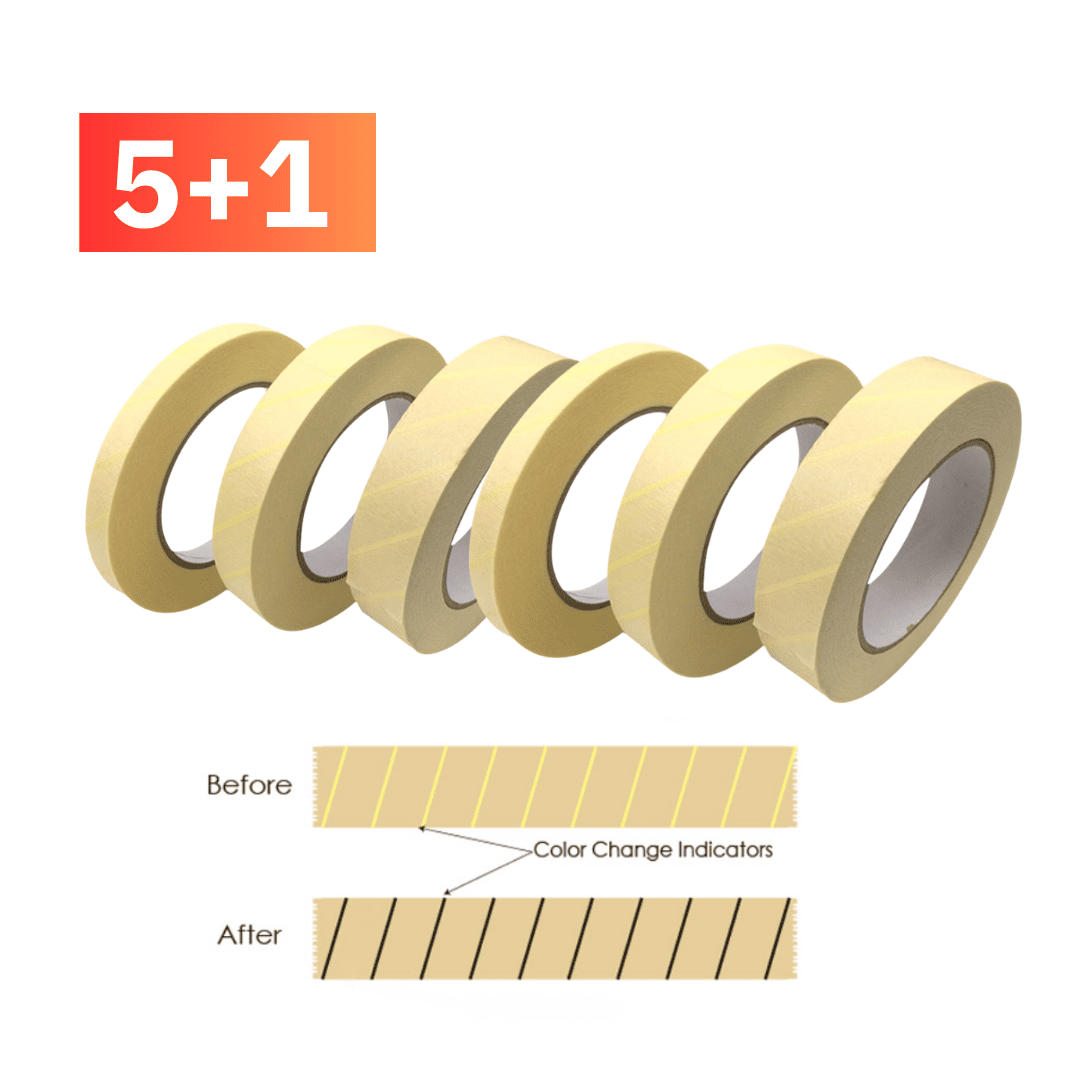 Sterilization Indicator Tape 3/4" – Autoclave Steam Indicator | Dental & Medical Use