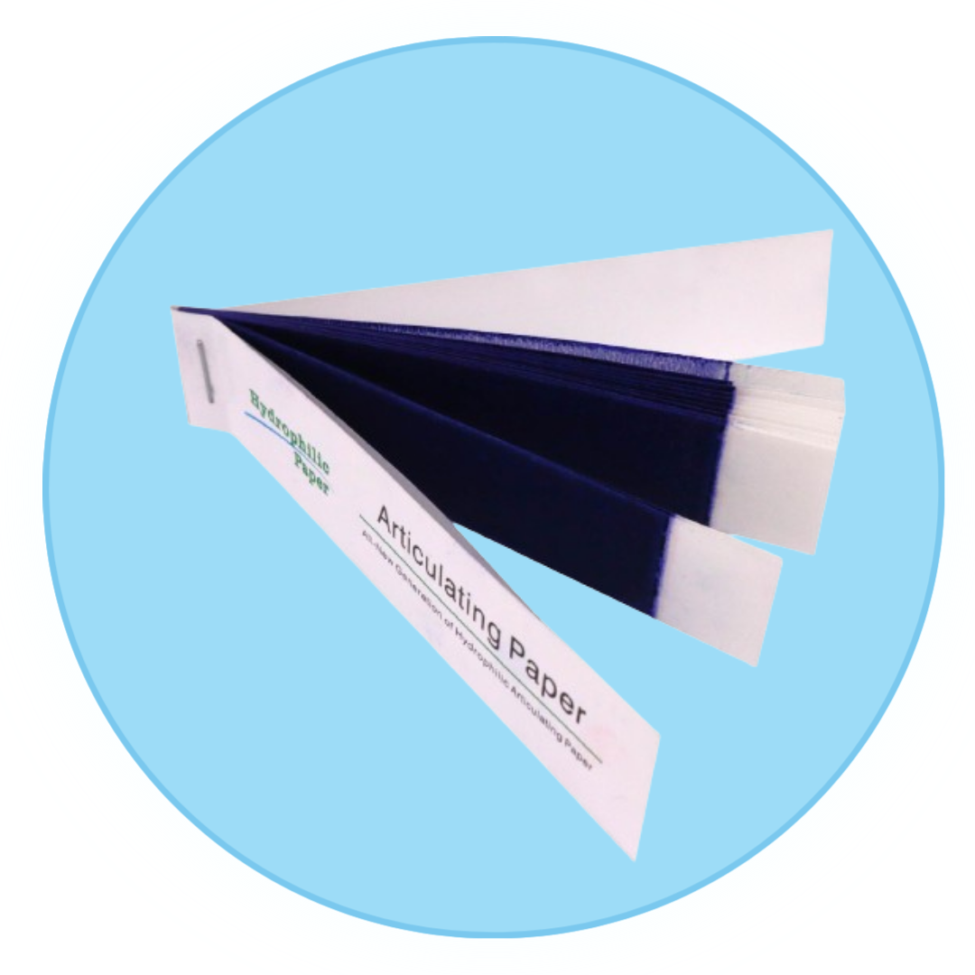 Shop dental articulating paper in multiple thicknesses and colors. Fast shipping across Quebec and Canada. In stock at 3BS Dahabi – order today.
