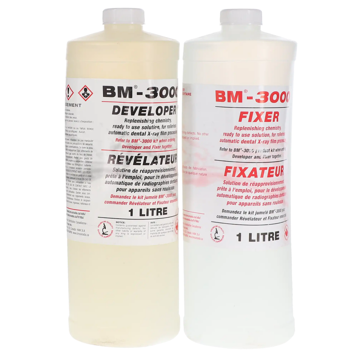 BM-3000 Peri-Pro Fixer & Developer Solutions – 3 × 1 L Each