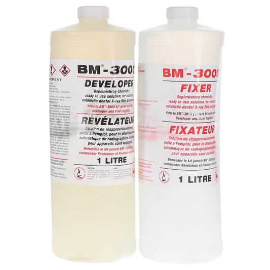 BM-3000 Peri-Pro Fixer & Developer Solutions – 3 × 1 L Each