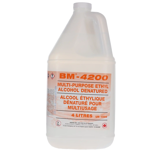 BM-4200 99% Denatured Ethyl Alcohol – 4 L Bottle