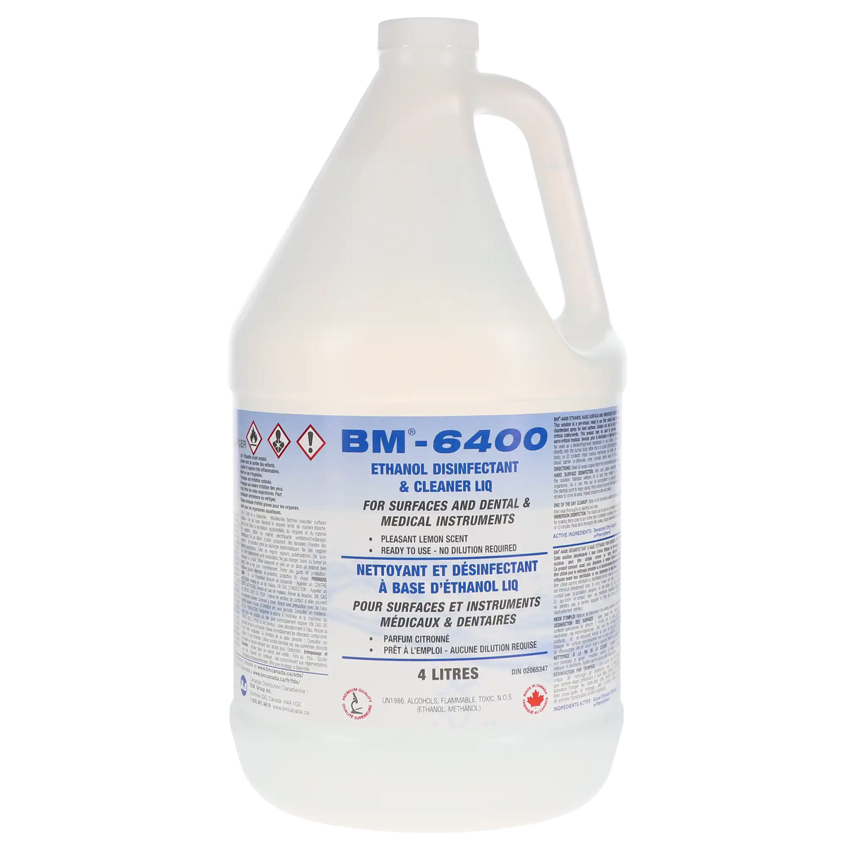 BM-6400 Ethanol Disinfectant – 4 L Bottle