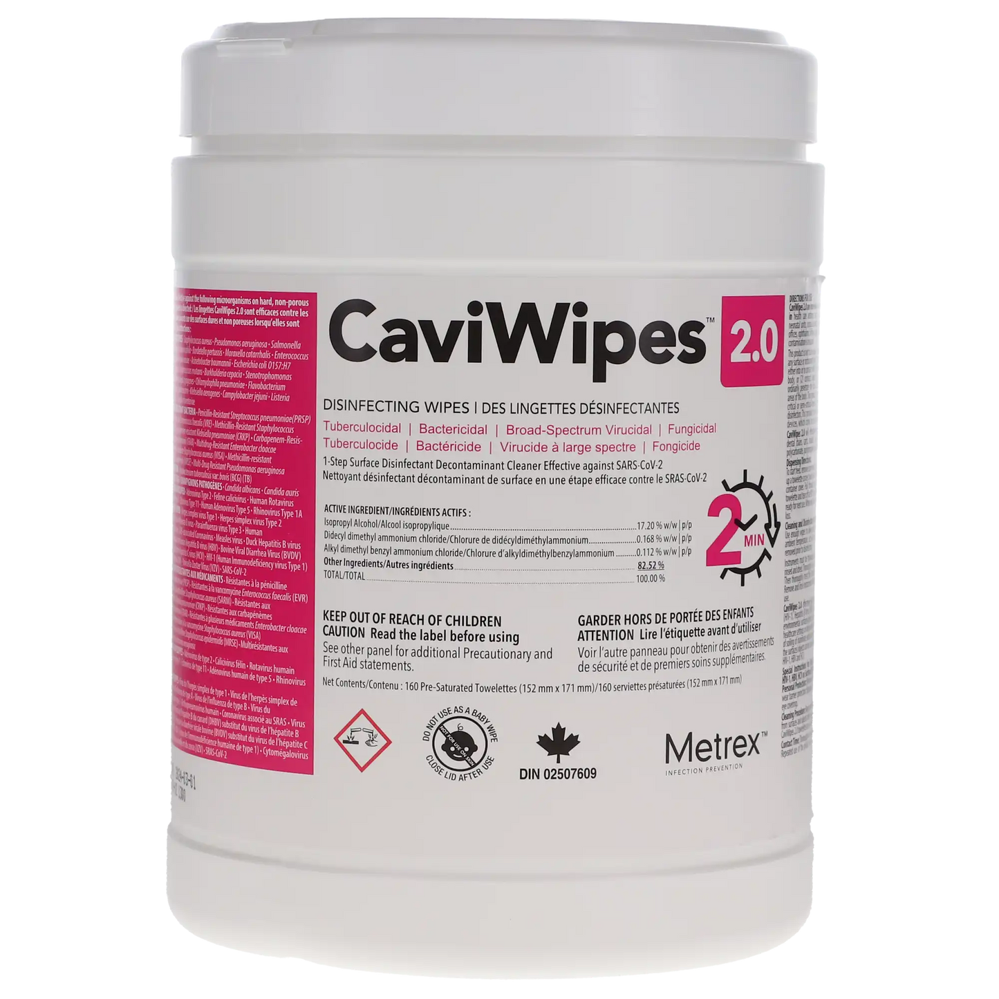 CaviWipes™ Disinfecting Towelettes – 6″ x 6.75″ – Large – 160 Wipes/Canister