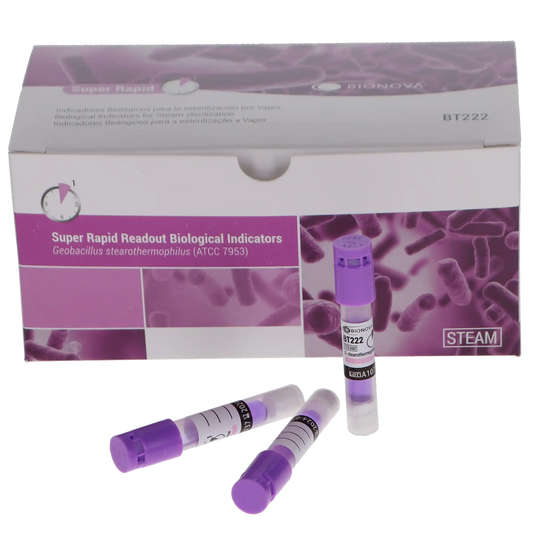 Biological Indicators for Steam, Super Rapid, 1-Hour, Purple, 50/Box