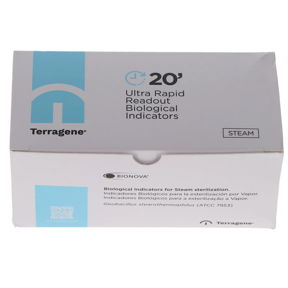 Biological Indicators for Steam, Ultra Rapid, 20-Minute, 50/Box