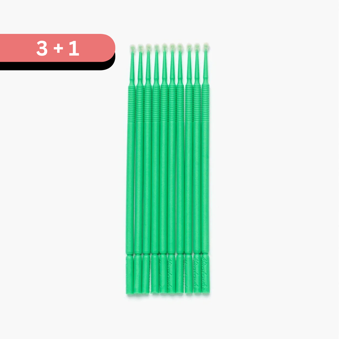 Micro-Brush Applicators 005, 4", Regular, Green