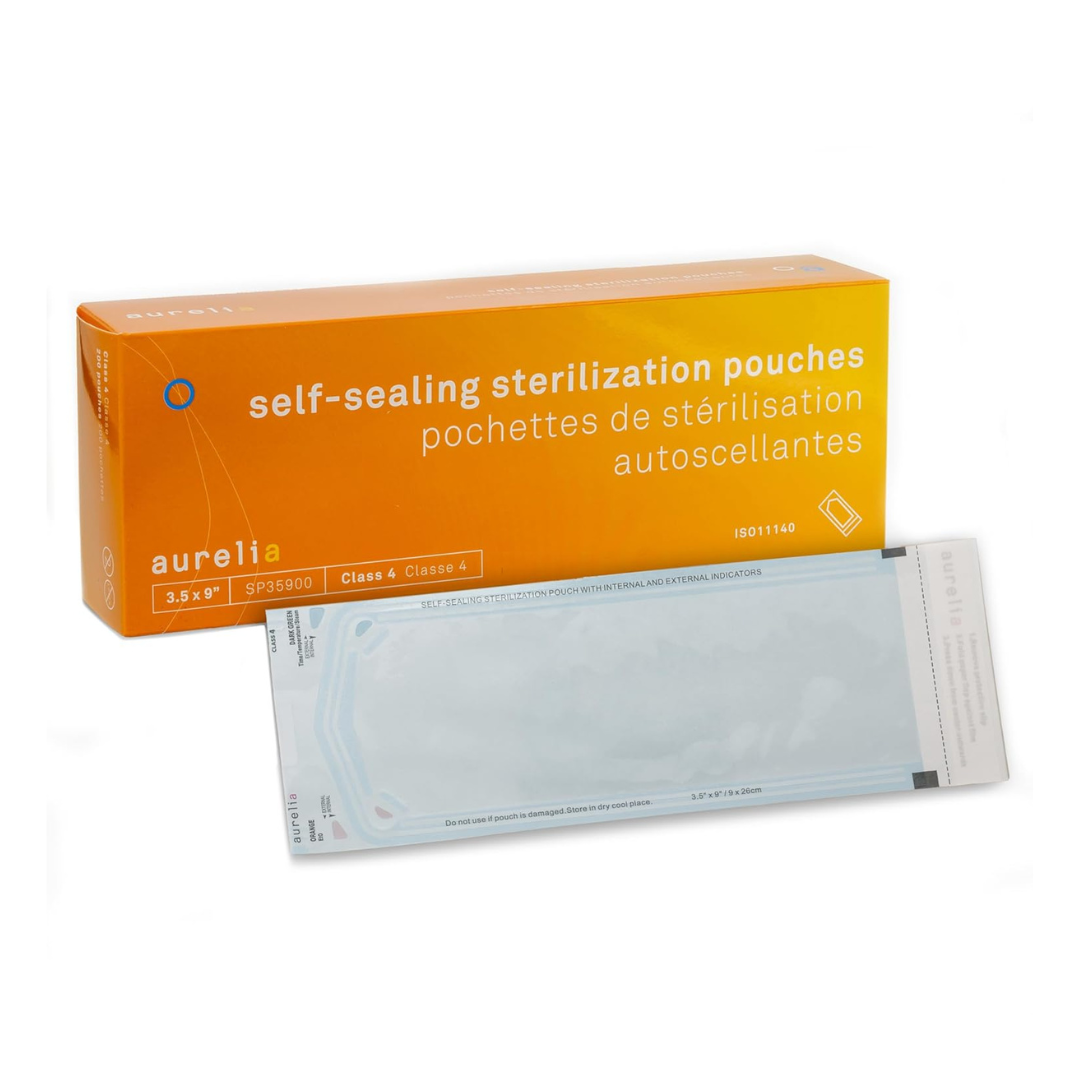 Sachets de stérilisation auto-scellants Aurelia – Usage dentaire et médical – Tailles multiples