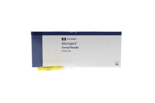 Monoject Needles, Plastic Hub, # 400, Ga 27, Short, Yellow