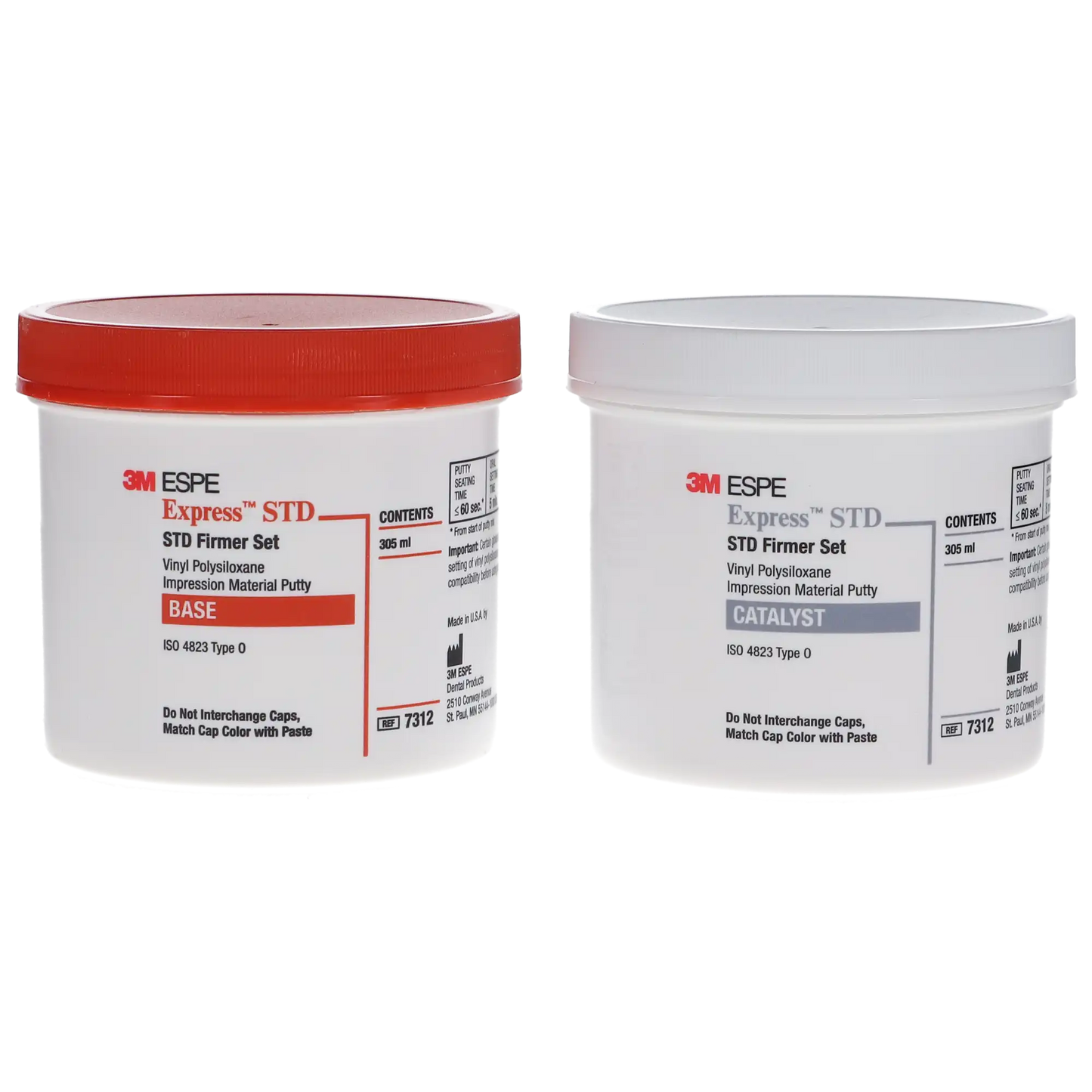 Express Standard Putty with Regular Setting, Heavy Body VPS Impression Material