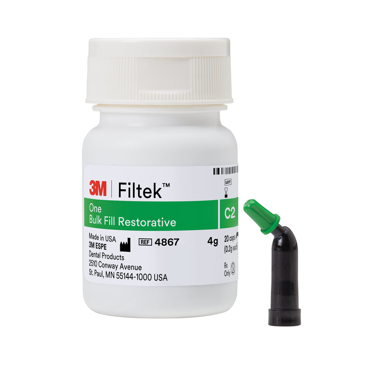 Filtek One Bulk Fill Restorative, 0.2g Capsules, 20/Pack