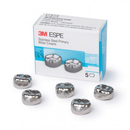 3M ESPE stainless steel crowns for lower right first primary molars