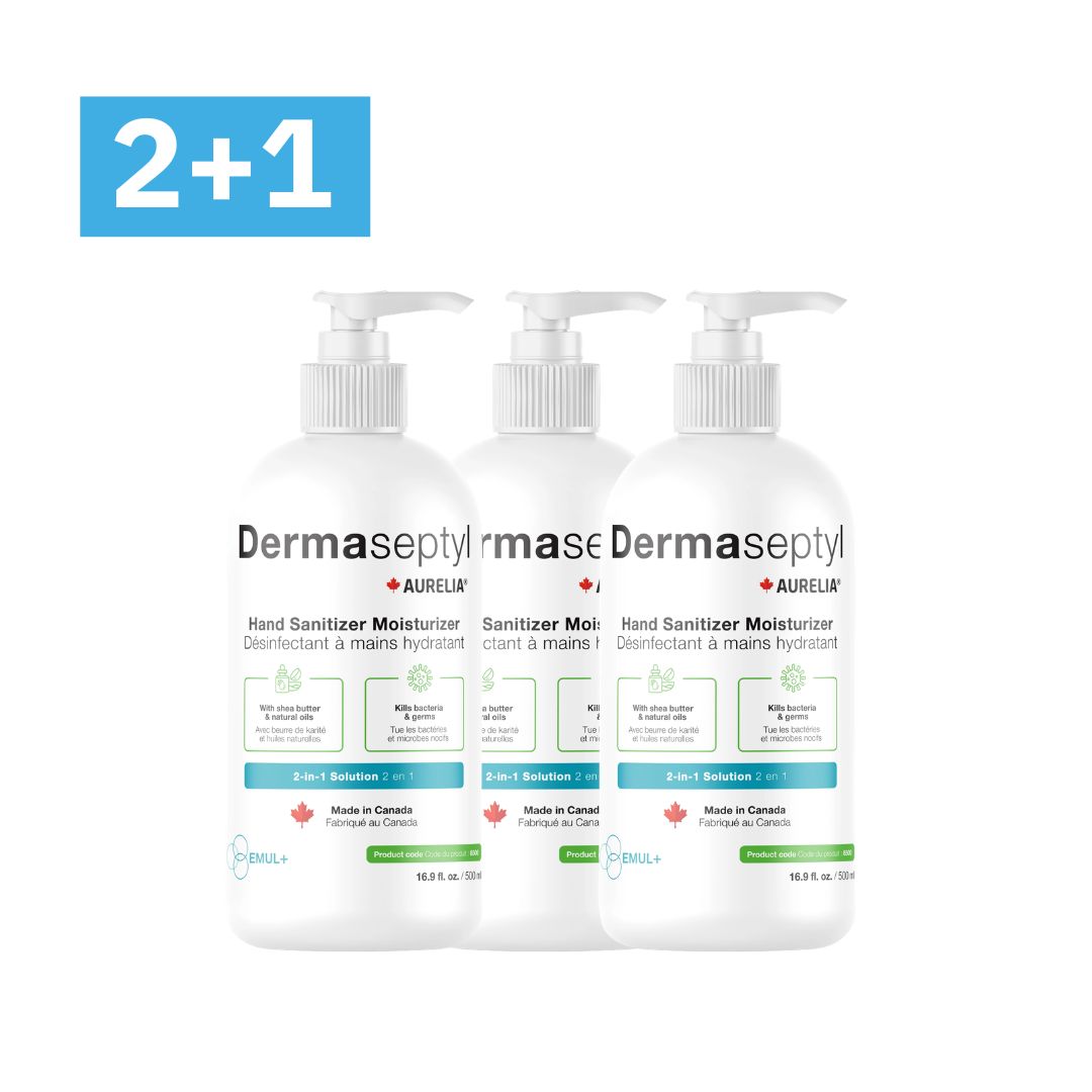Buy DermaSeptyl Hand Sanitizer 500ml Pump Canada | 63% Alcohol | Kills 99.9% Bacteria