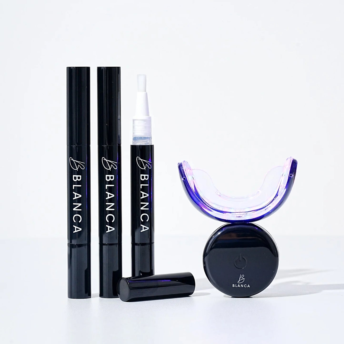 Blanca dental care products including mouthguards and applicators Blanca gel whitening pen touch-up whitening dental patient retail Canada