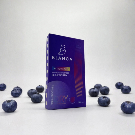 Blanca Blueberry Bloom flavoured whitening strips dental retail Canada