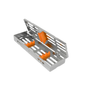 3-Instrument Dental Sterilization Cassette – Non-Detachable, No Lock