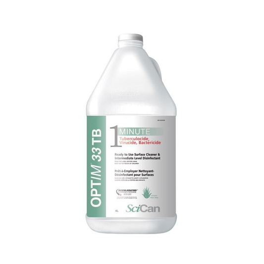 Optim 33TB Disinfectant Liquid Aloe – 4L | 1-Min Tuberculocidal Cleaner