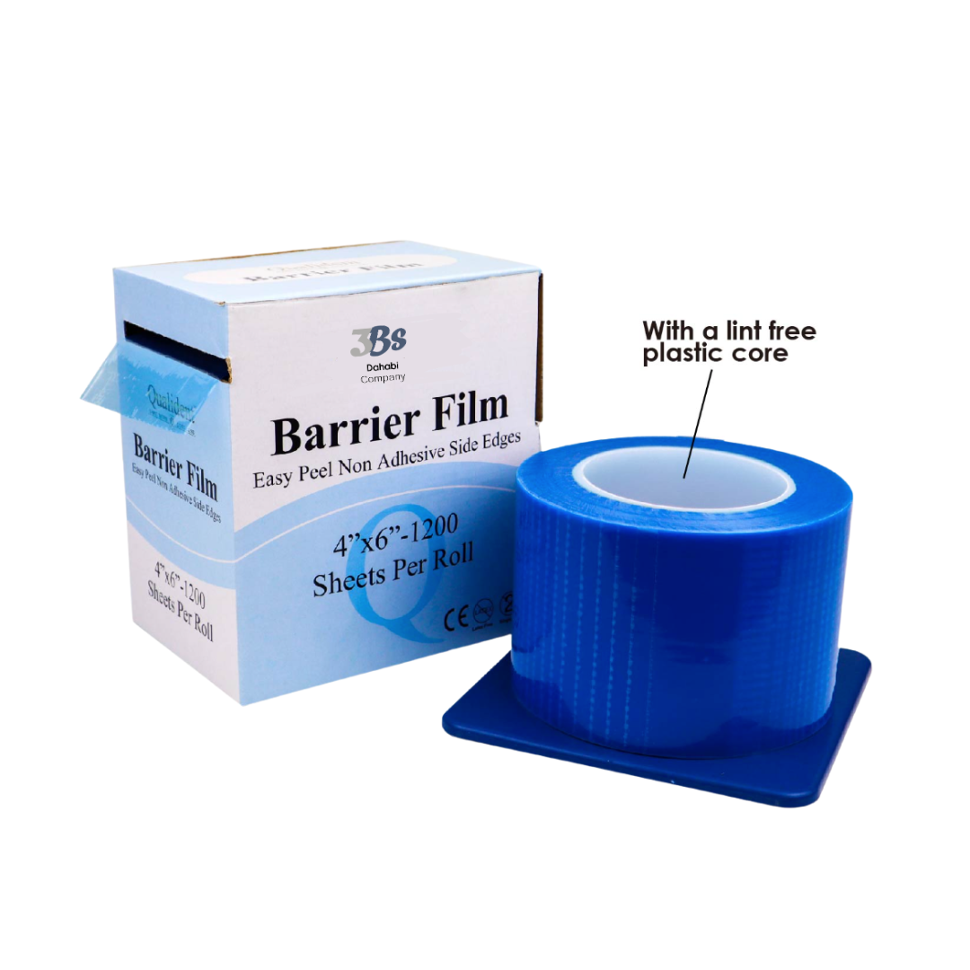 dental barrier film 4x6 inch 1200 sheets roll with dispenser box infection control Canada roll 