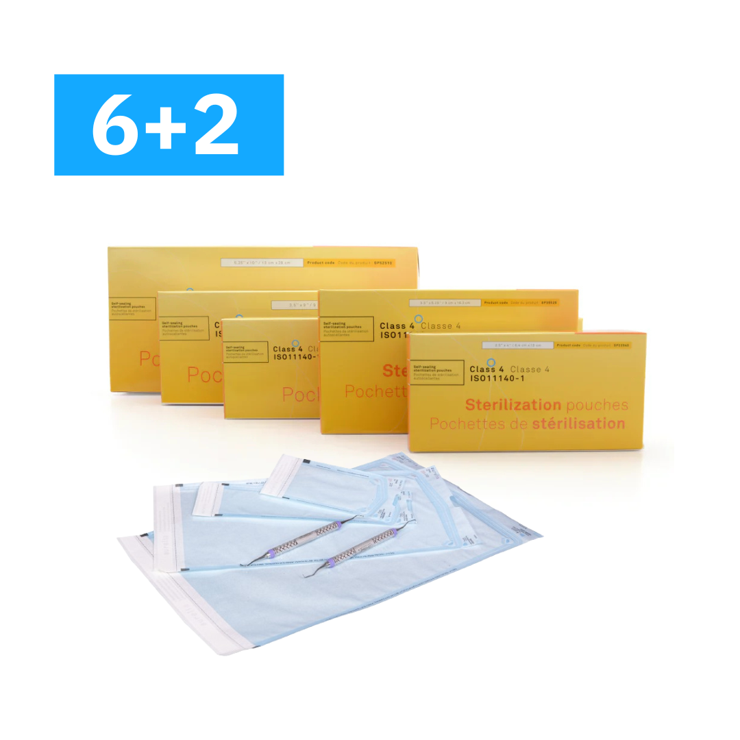 Sachets de stérilisation auto-scellants Aurelia – Usage dentaire et médical – Tailles multiples
