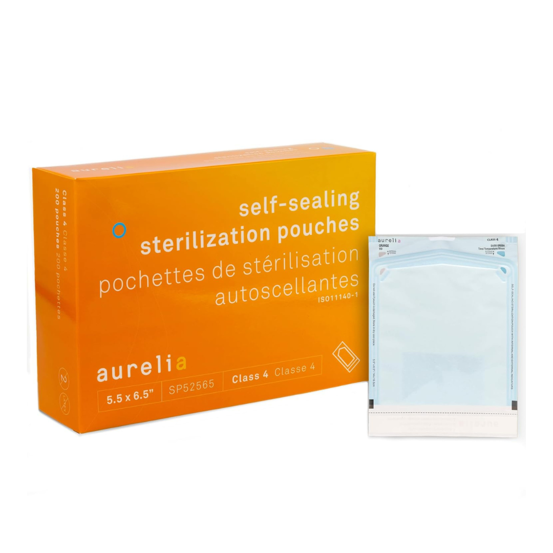 Sachets de stérilisation auto-scellants Aurelia – Usage dentaire et médical – Tailles multiples
