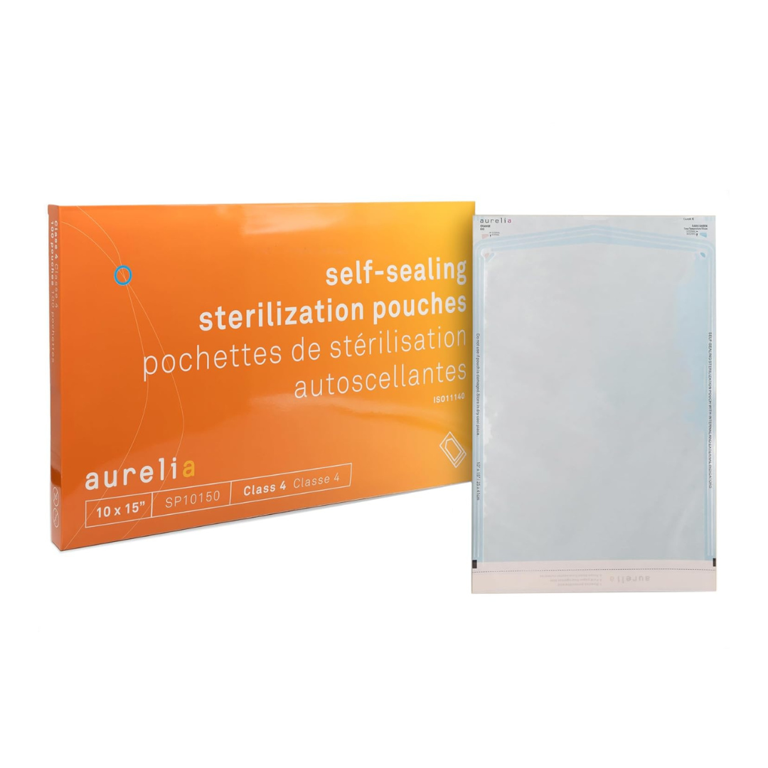 Sachets de stérilisation auto-scellants Aurelia – Usage dentaire et médical – Tailles multiples