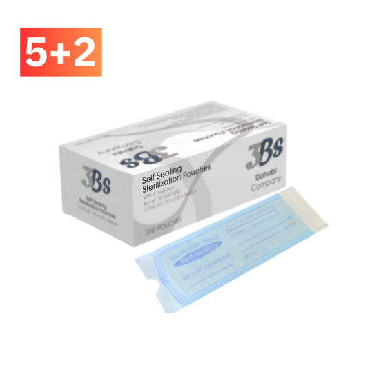Dental Sterilization Pouches 2.25" x 4" – 4 Indicators – 200/Box | Self-Sealing