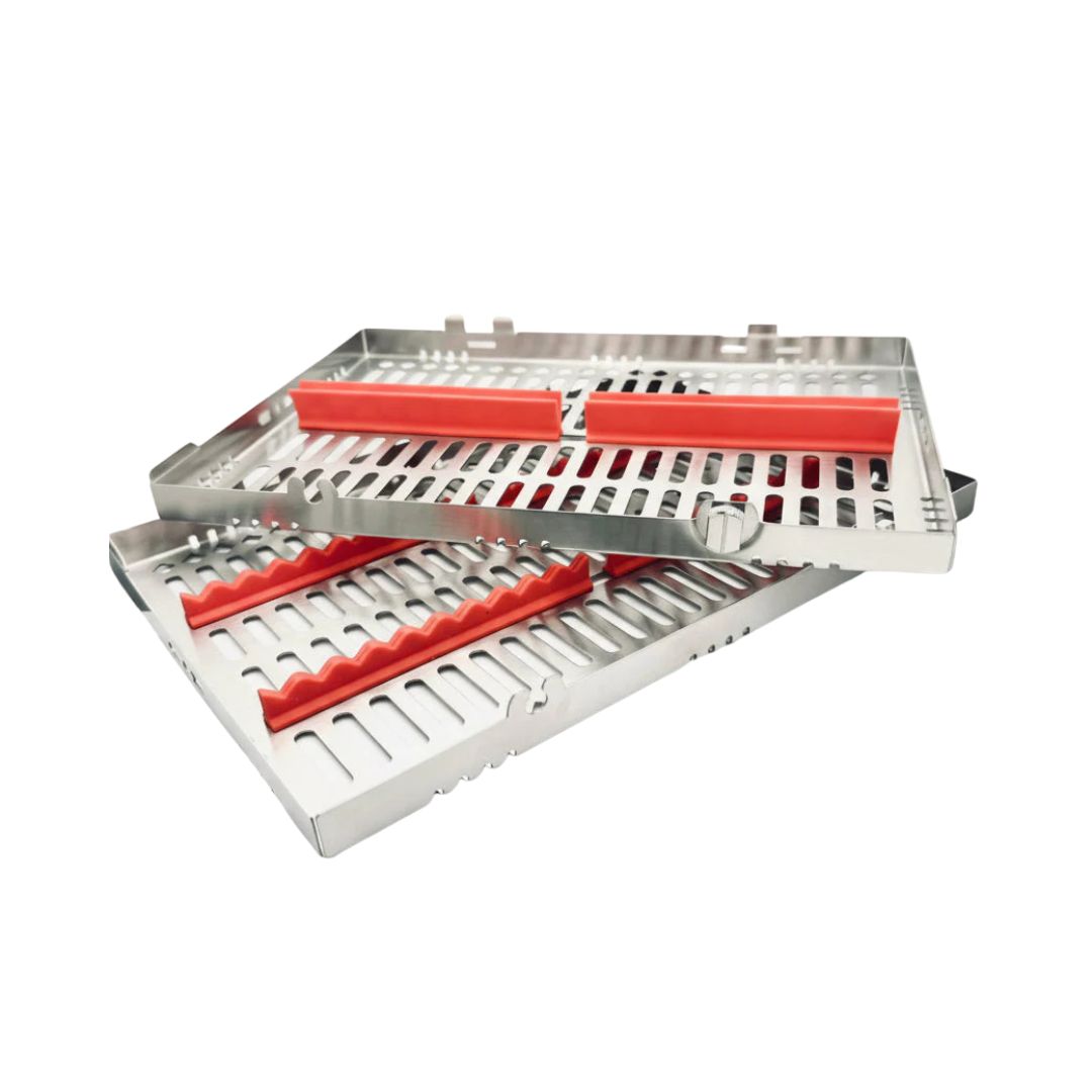 Detachable Sterilization Cassette for 10 Instruments - 180x130x22mm With Lock