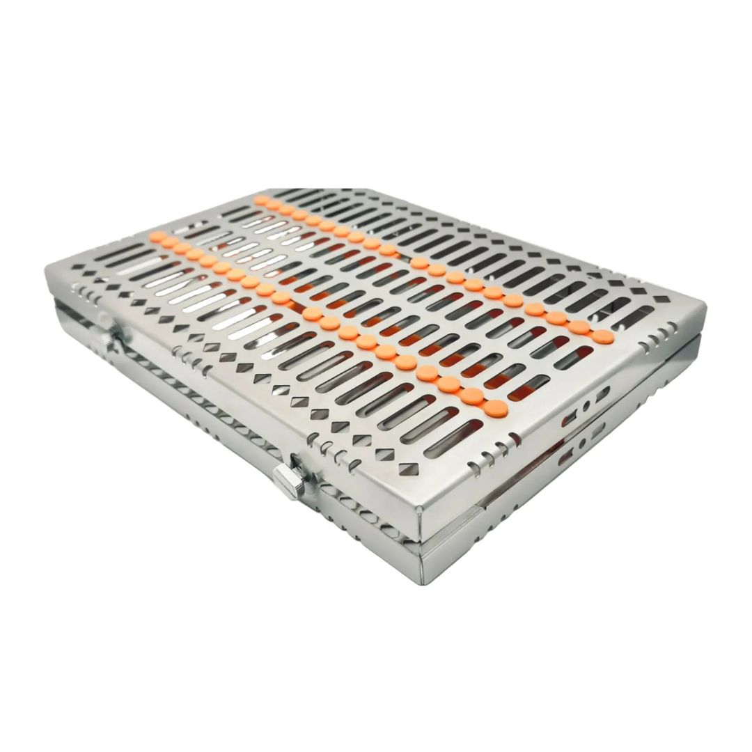 Detachable Sterilization Cassette for 10 Instruments - 180x130x22mm With Lock