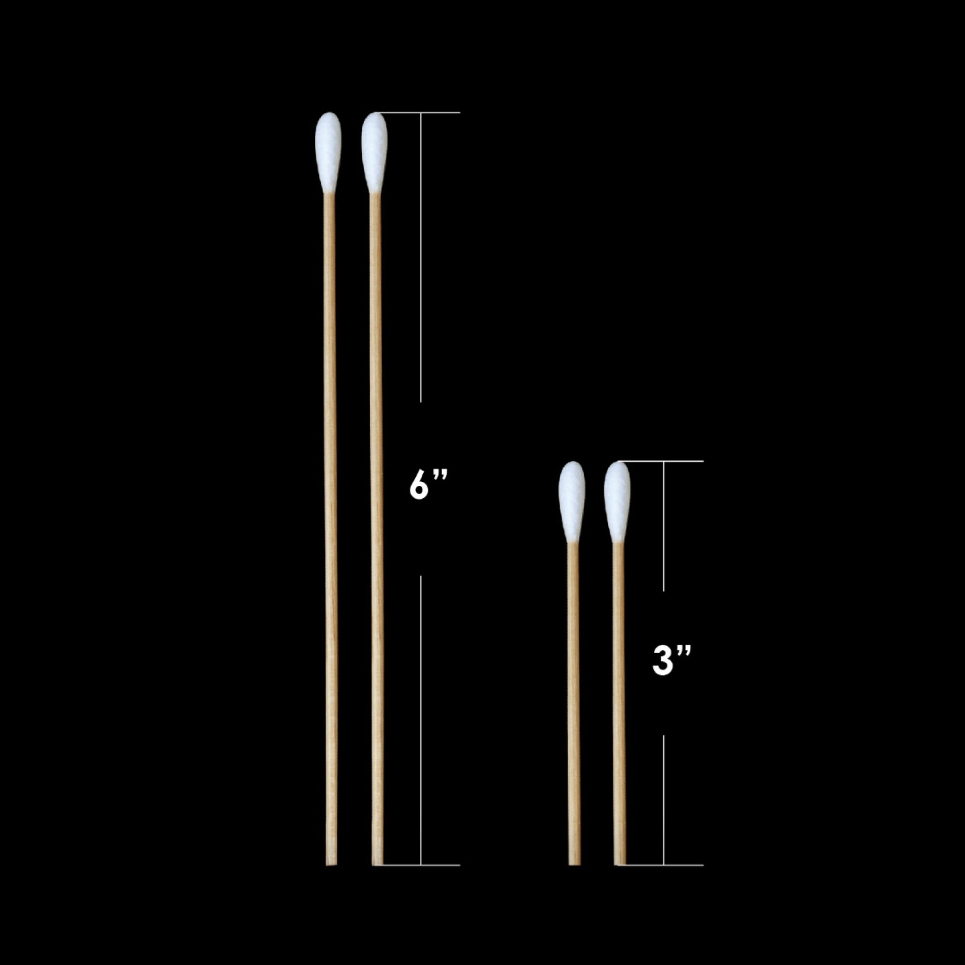 3BS Dahabi 3" cotton tipped applicators — 1000/pack. 100% cotton tip, wooden handle, single-use. Perfect for dental & medical use. Only $6.50 CAD. Shop now.