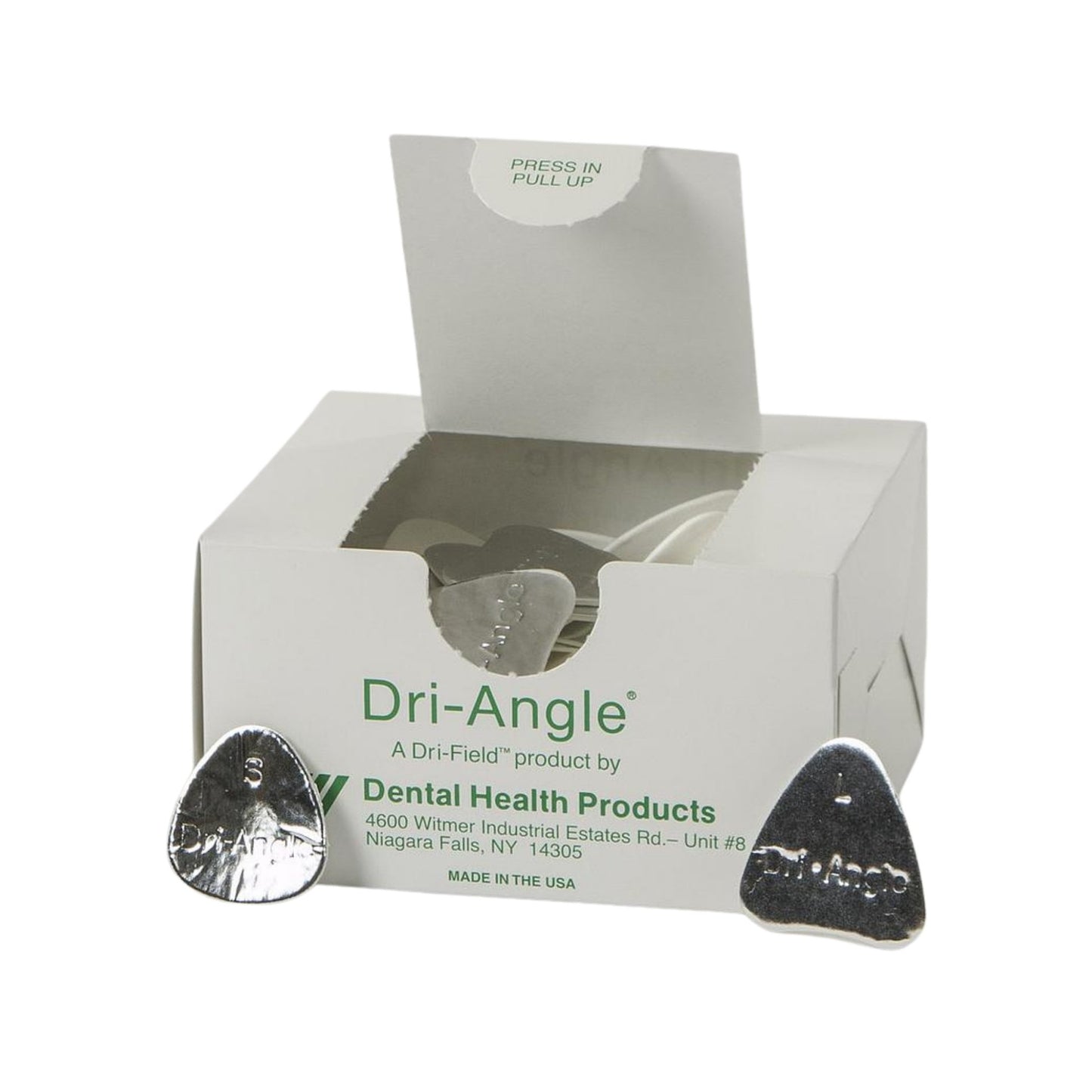 3BS Dahabi Dri-Angle Silver Saliva Absorbent Small Large 320pk Dental box