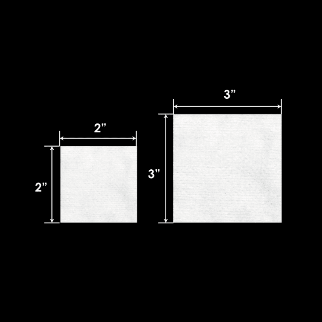 3BS Dahabi non-woven gauze sponges 2x2 inch or 4x4 inch 4-ply non-sterile 5000 per case