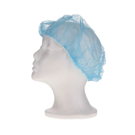 Disposable Bouffant Head Cap – Non-Woven 21″ – Blue – 100/Pack