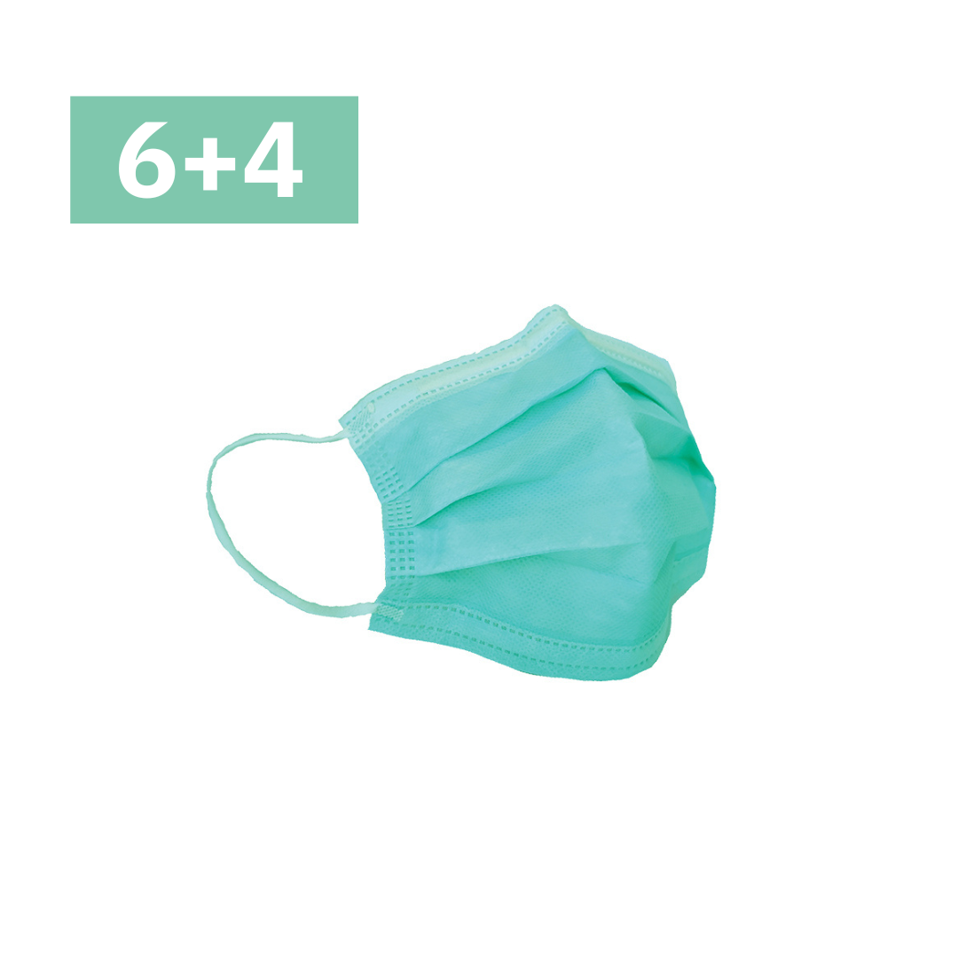 Aqua Aurelia ASTM Level 3 3-ply earloop surgical mask with aluminum nosepiece