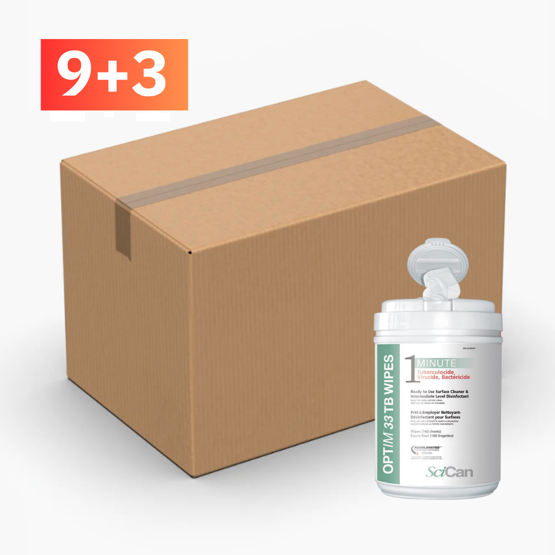 Lingettes désinfectantes Optim 33TB parfum aloès – 160 unités | Action tuberculocide en 1 minute