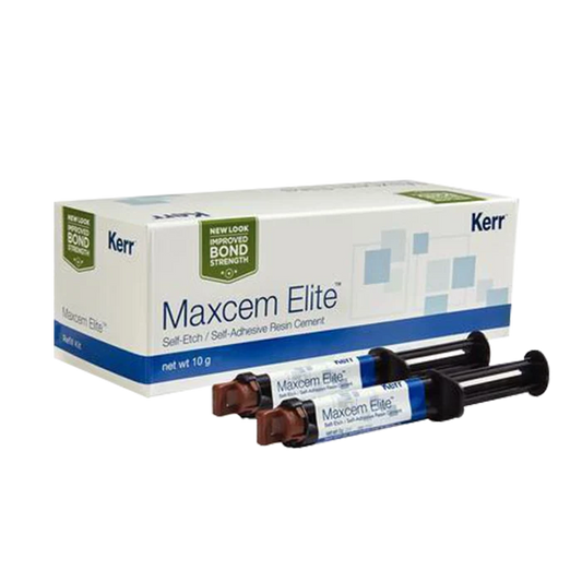 Kerr Maxcem Elite Clear resin cement refill, two 5 g syringes