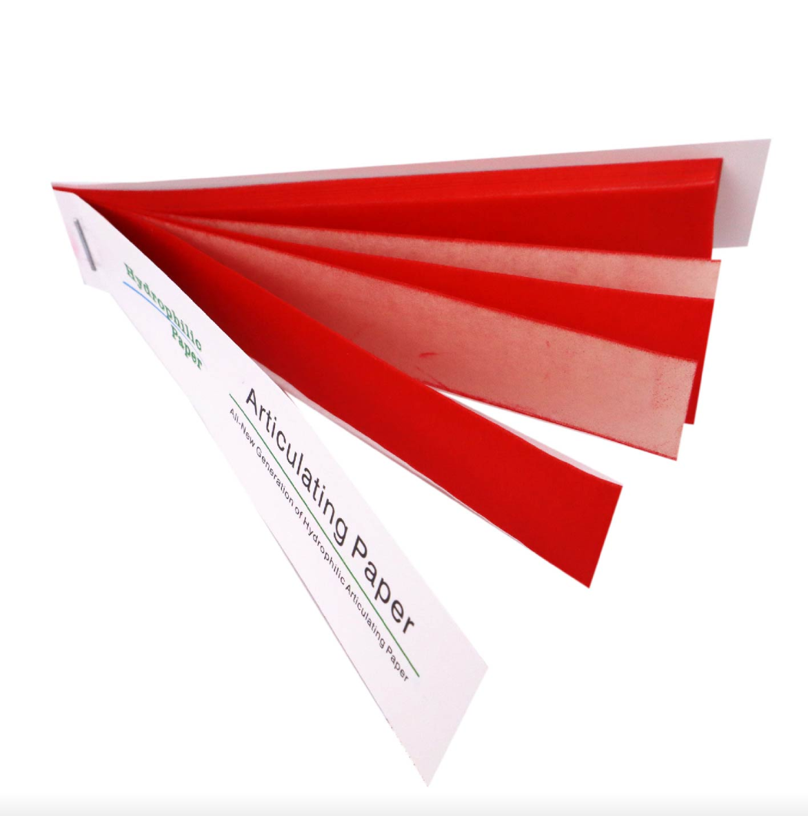 Dental Disposable, Articulating Papers Straight bar, red, regular 15 sheets/book, 12 books/box