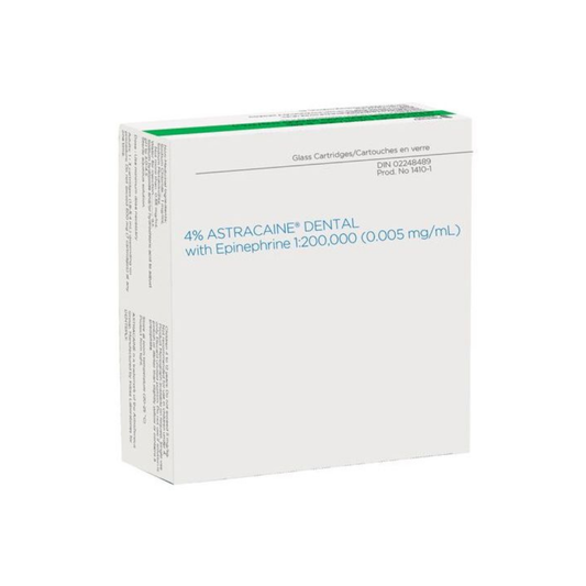 Astracaine® 4% with Epinephrine 1:200,000 – 100/Box