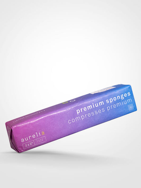 Aurelia Premium Sponges 2x2 inches, 4-ply, non-woven, non-sterile, bulk pack, SKU 1322