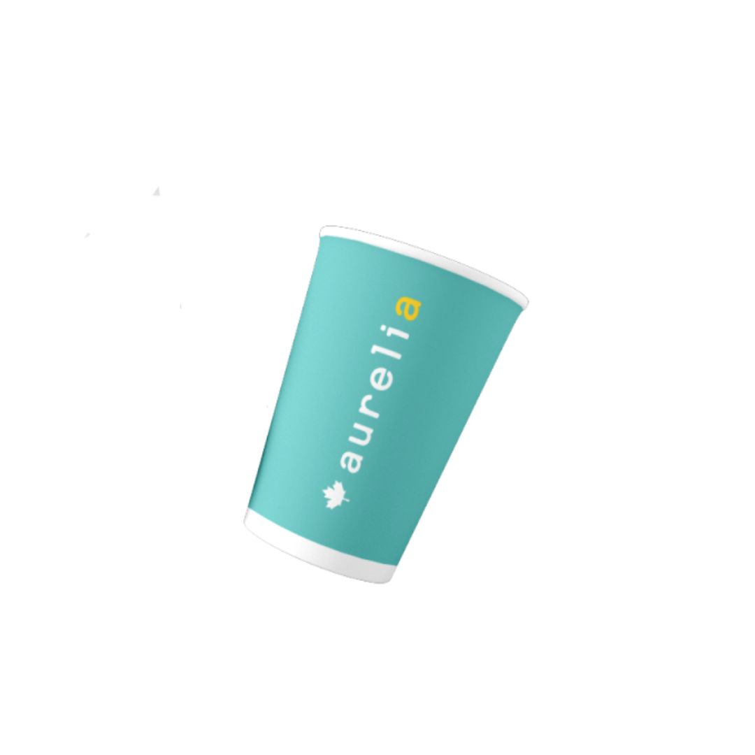 Aurelia Biodegradable Dental Cups – 5 oz (148 mL) – 1000/Case Aqua 