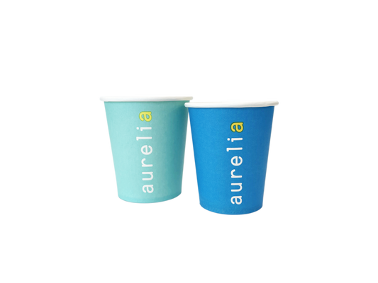 Paper Cups 5 oz Aqua