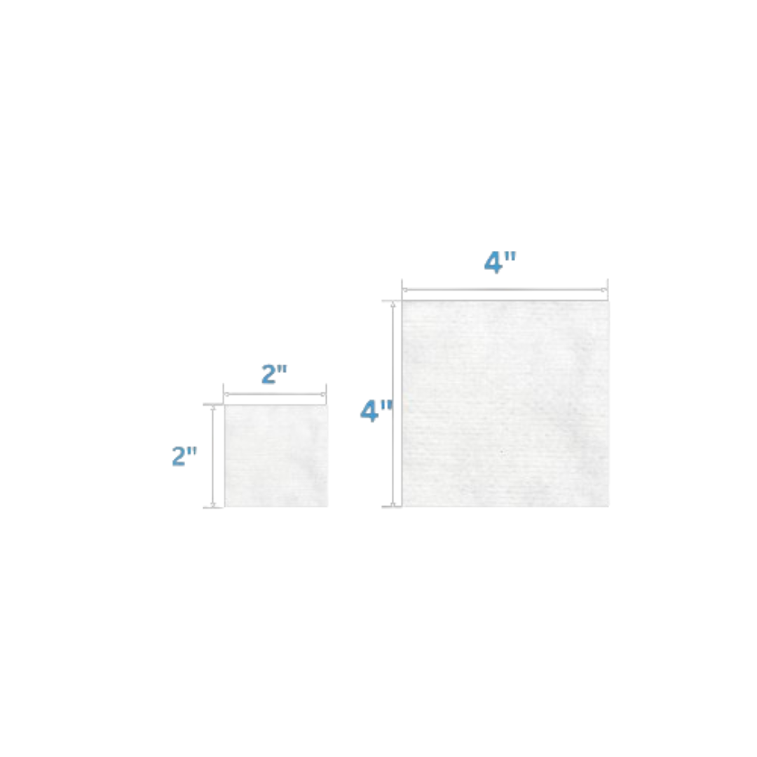 Non-Woven Sponges, Non-Sterile, 4-Ply, 2" x 2", 5000/Pk